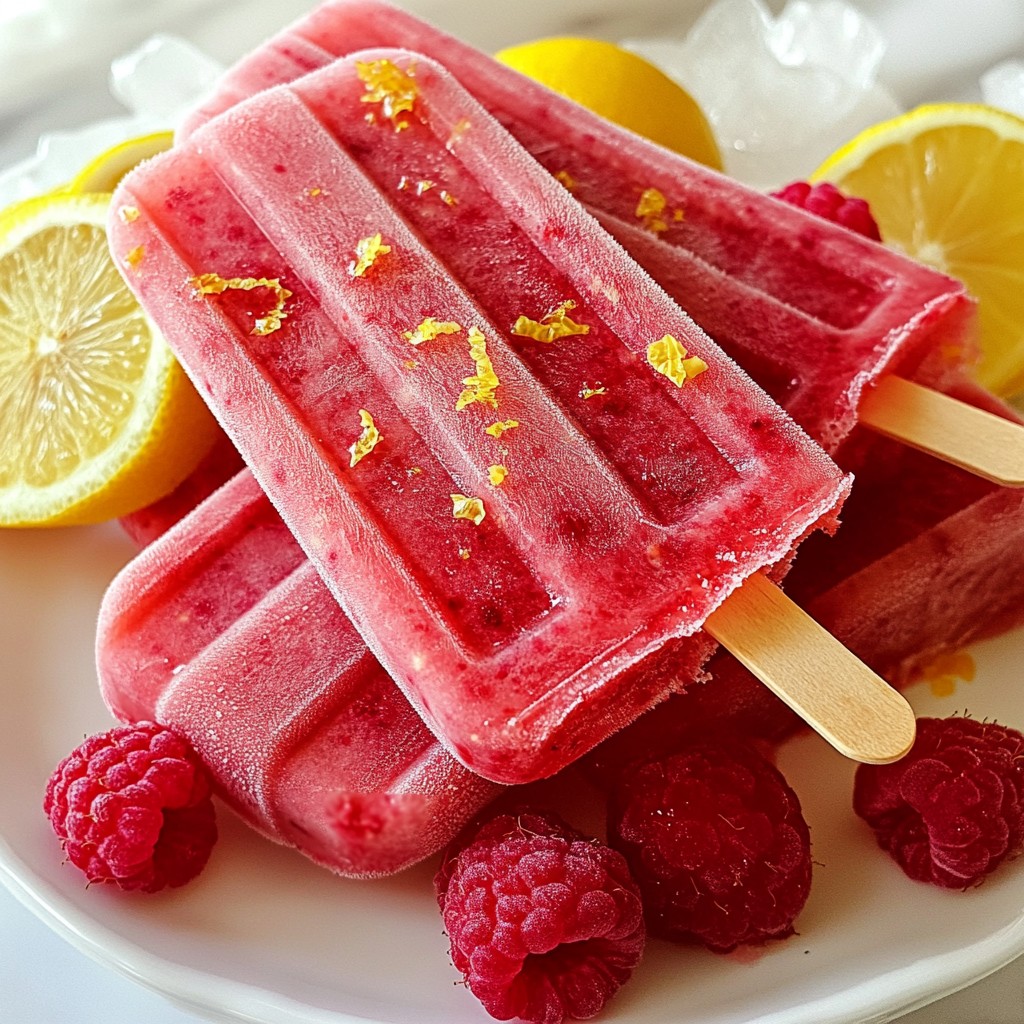 Raspberry Lemonade Popsicles Refreshing Summer Treat