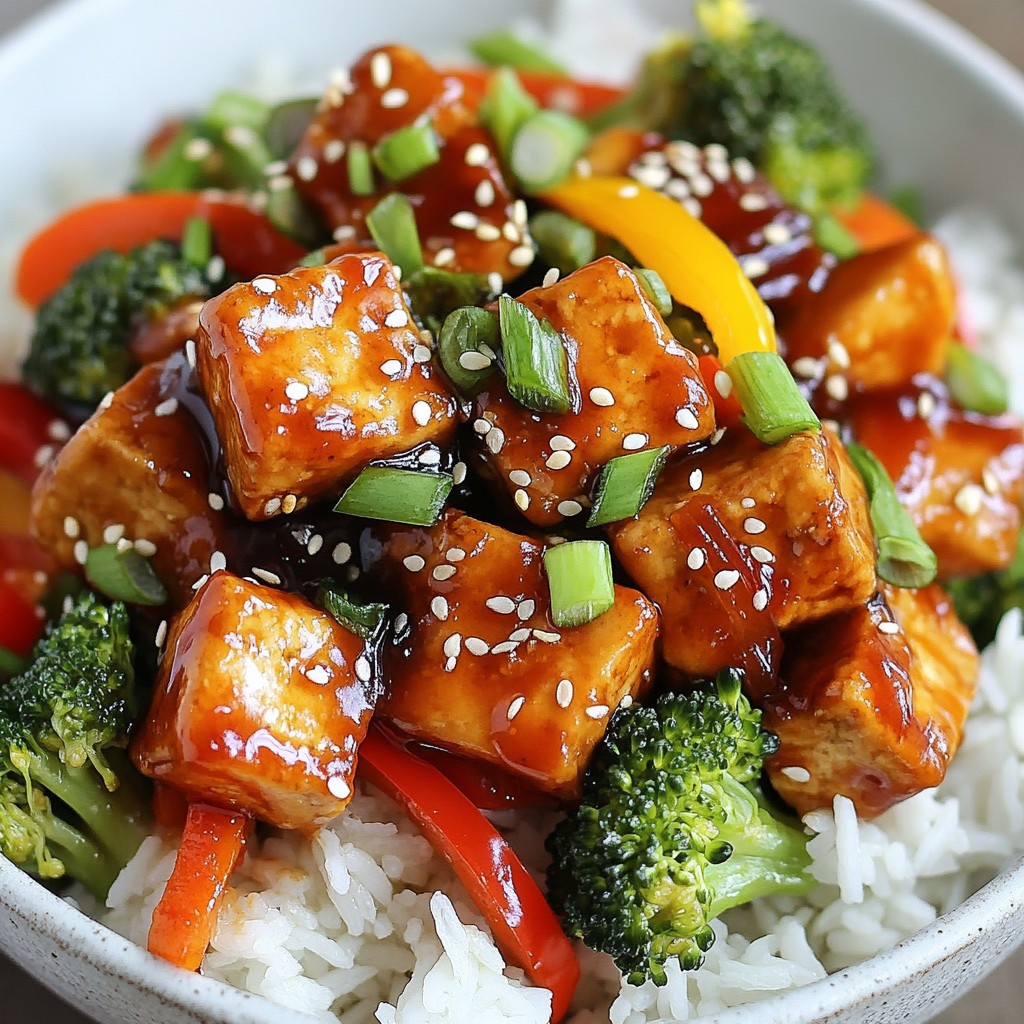 Sticky Teriyaki Tofu Stir-Fry Quick and Easy Meal
