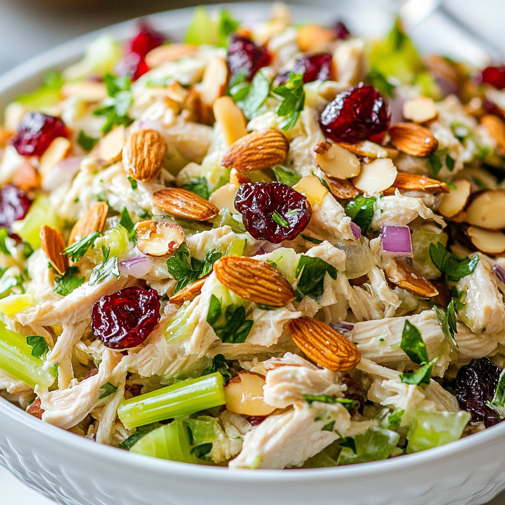 Almond Cranberry Chicken Salad Fresh and Simple Delight
