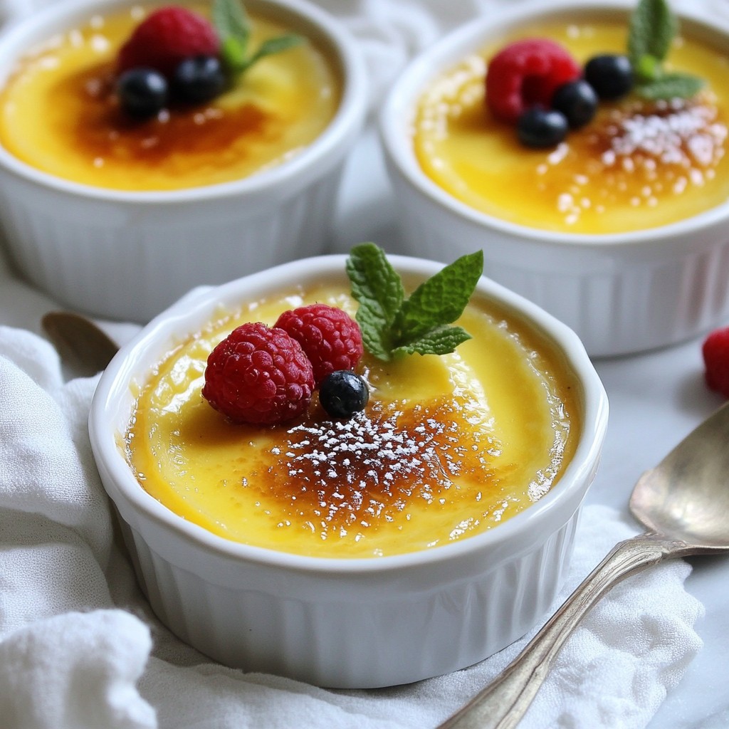 Vanilla Bean Crème Brûlée Rich and Creamy Delight