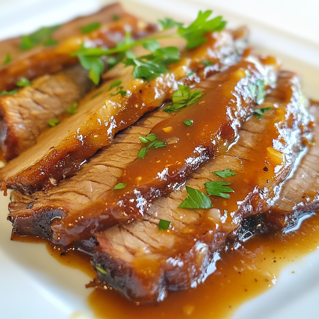 Slow-Smoked Barbecue Beef Brisket Flavorful Delight