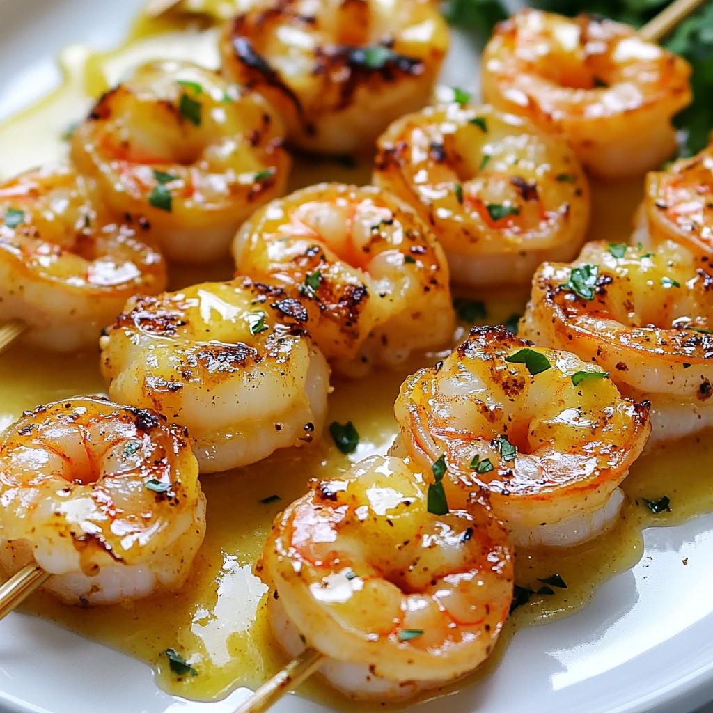 Garlic Butter Shrimp Skewers Easy Grilling Recipe