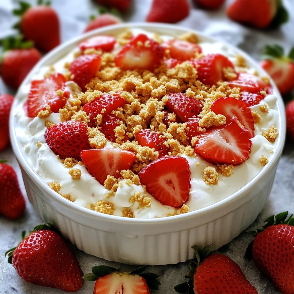 Strawberry Cheesecake Dip Creamy and Sweet Treat