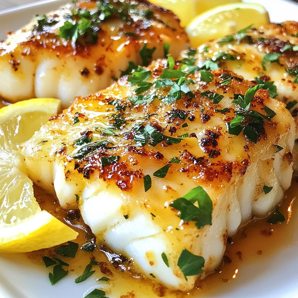 Lemon Garlic Butter Cod Simple and Flavorful Meal