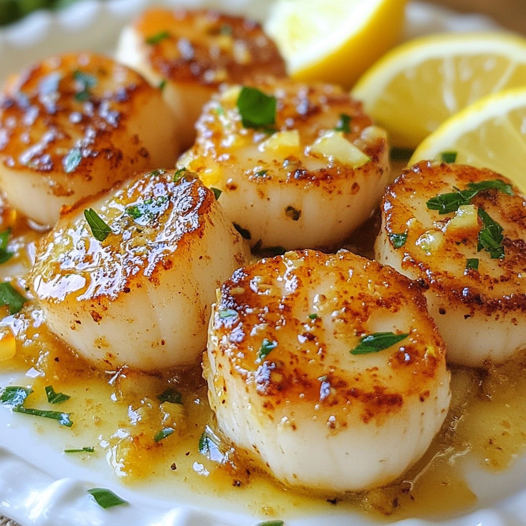 Garlic Lemon Butter Scallops Delightful and Simple Dish