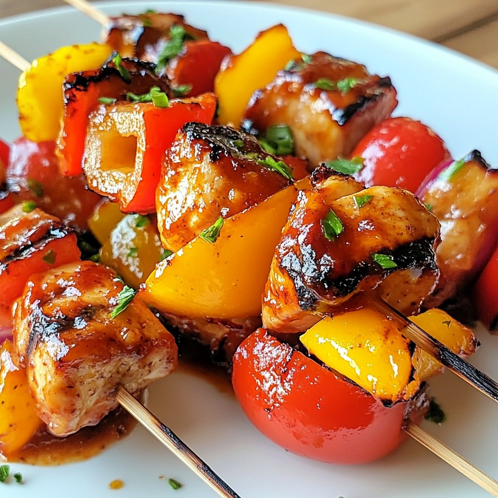 Grilled BBQ Chicken Kabobs Juicy and Flavorful Meal