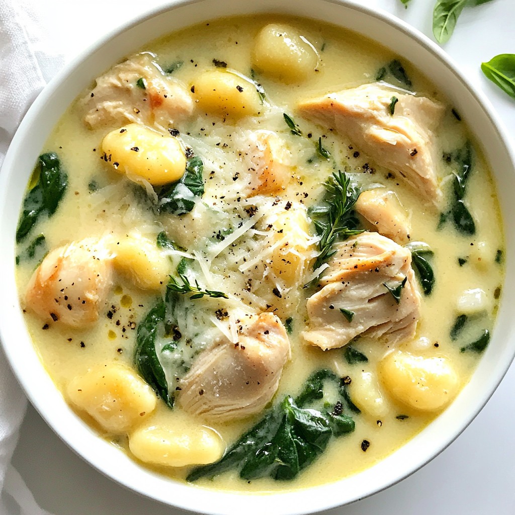 Creamy Chicken Gnocchi Soup Easy and Flavorful Dish