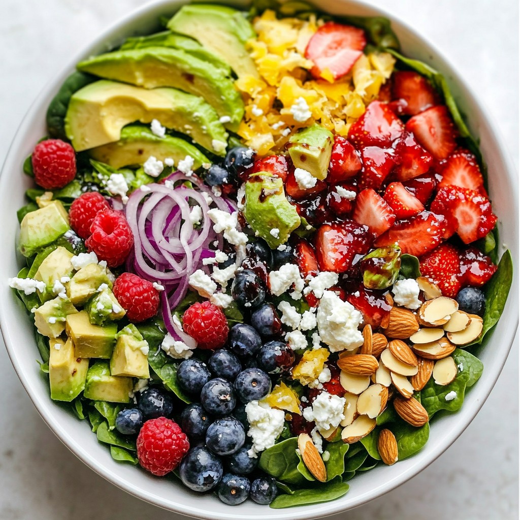 Berry Spinach Power Salad Packed with Nutrients