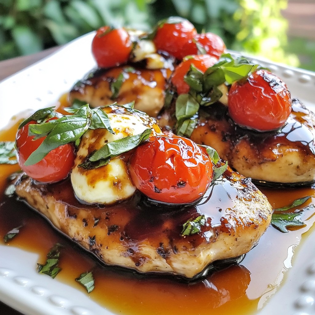 Balsamic Glazed Caprese Chicken Simple Dinner Delight