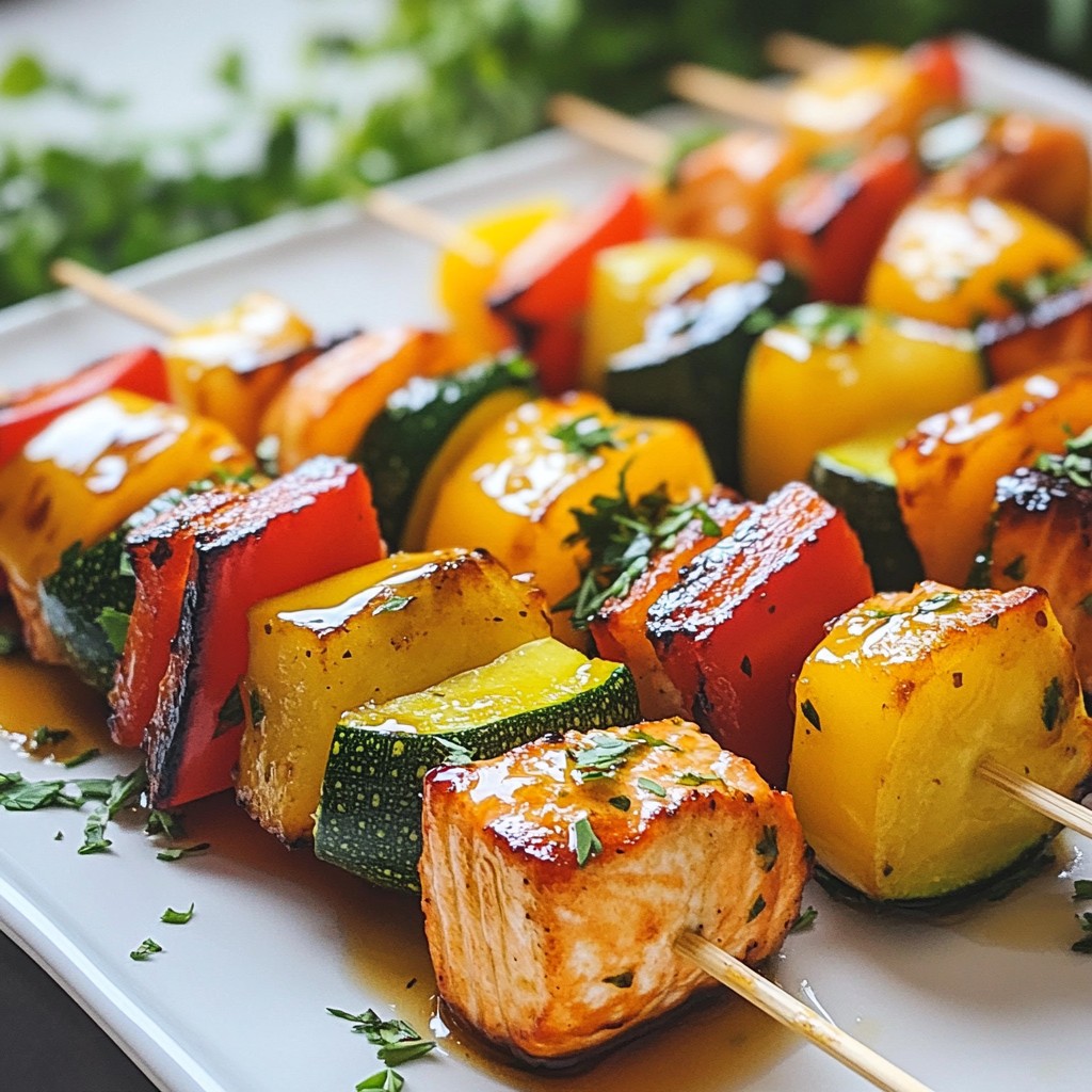 Maple Glazed Salmon Skewers Quick and Tasty Recipe