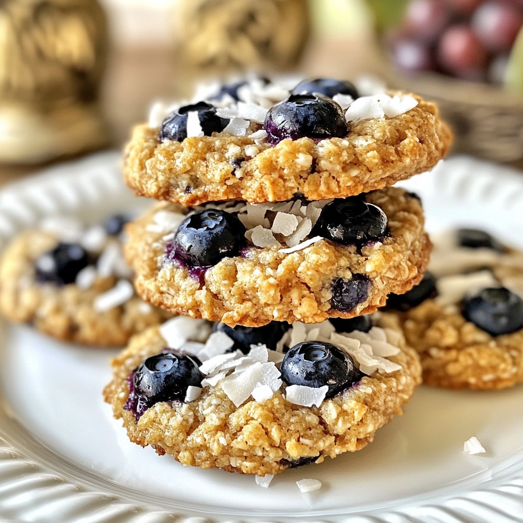 Blueberry Coconut Breakfast Cookies Simple and Tasty