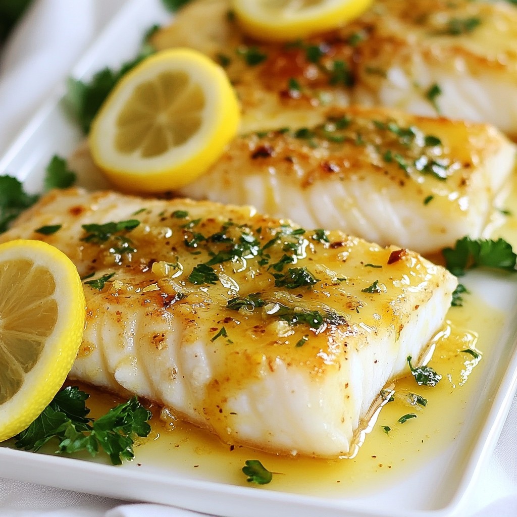 Garlic Lemon Butter Cod Simple and Flavorful Delight