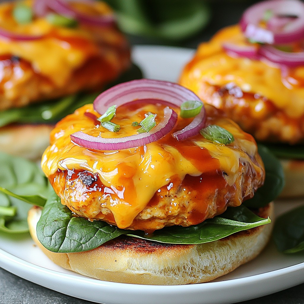 Cheesy BBQ Chicken Burger Melts Irresistible Flavor