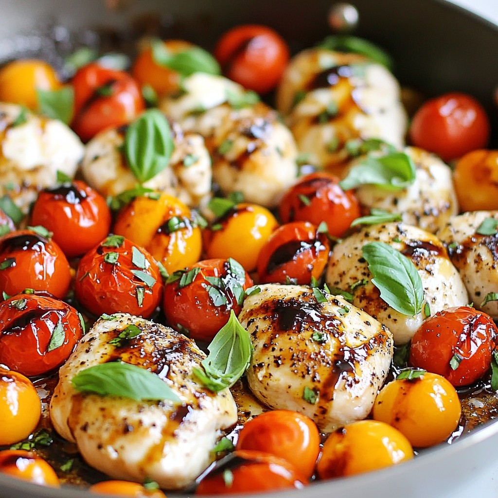 Caprese Chicken Skillet Flavorful Dinner Delight