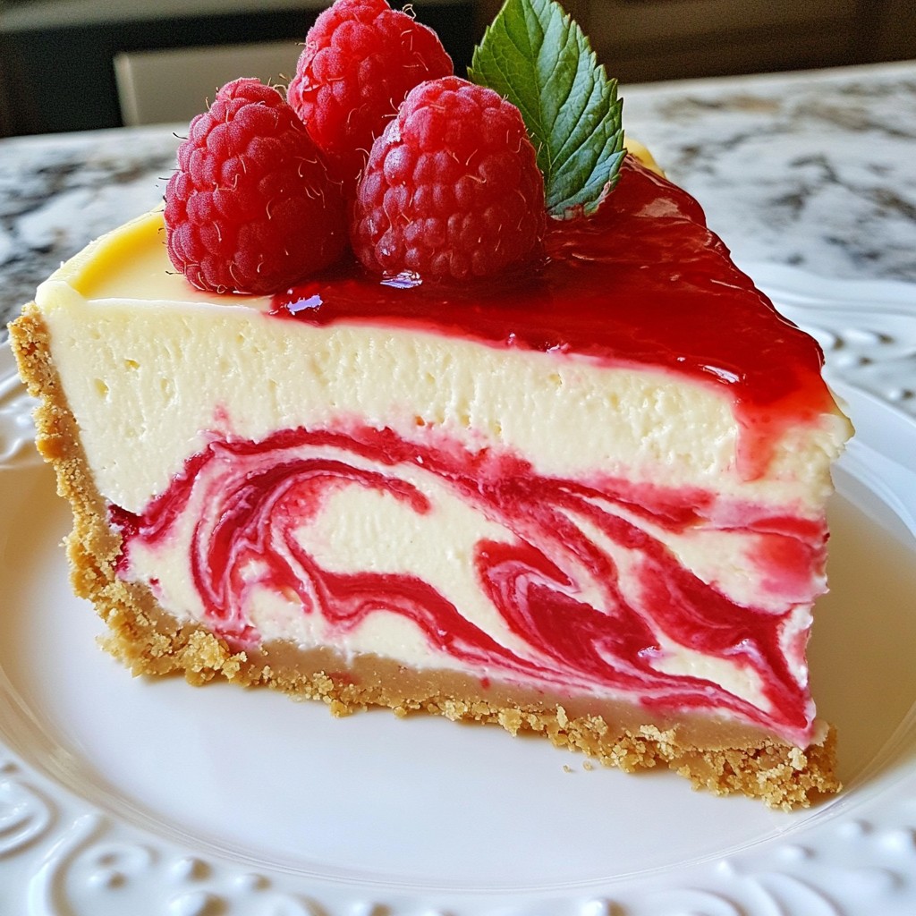 White Chocolate Raspberry Cheesecake Delightful Treat