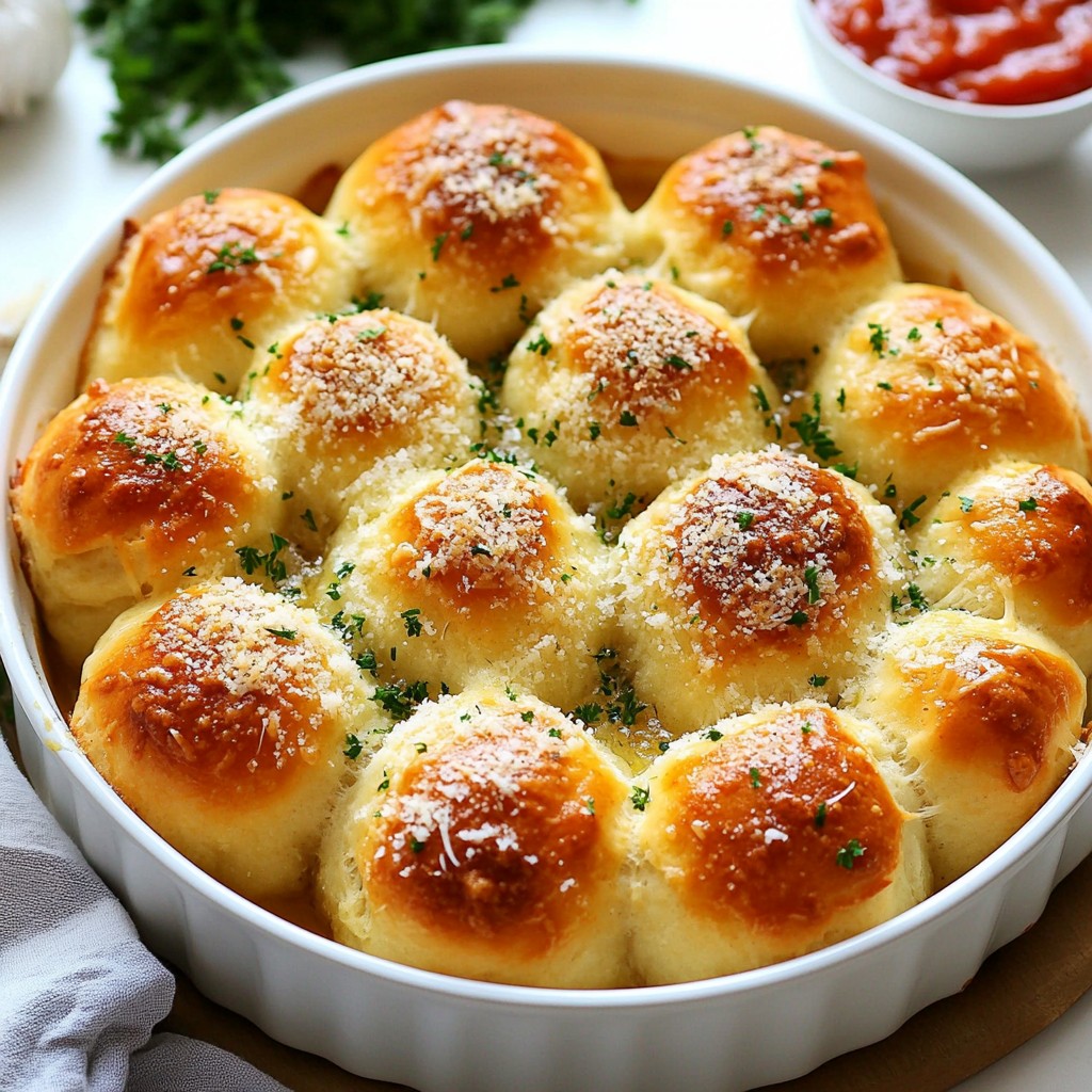 Garlic Parmesan Pull-Apart Rolls Tasty Homemade Snack