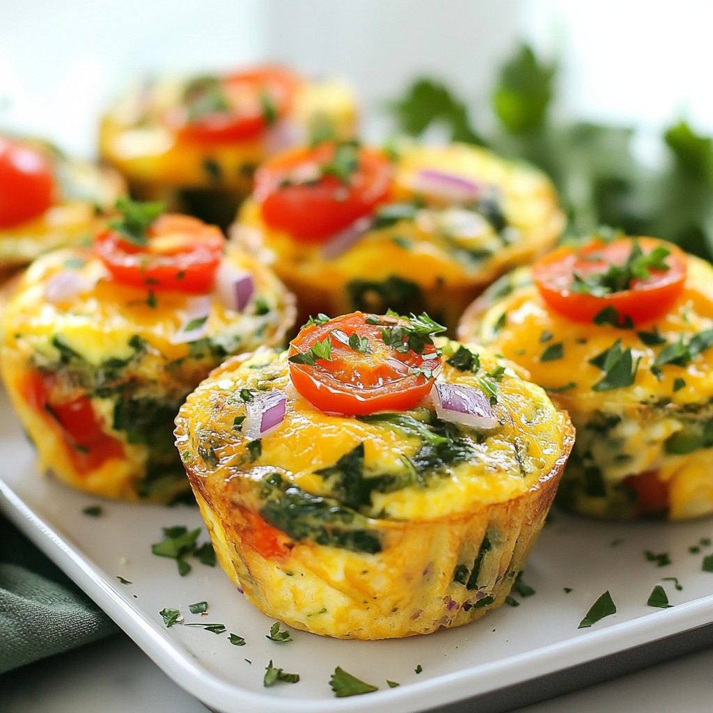 Veggie Loaded Egg Muffins Healthy Breakfast Option