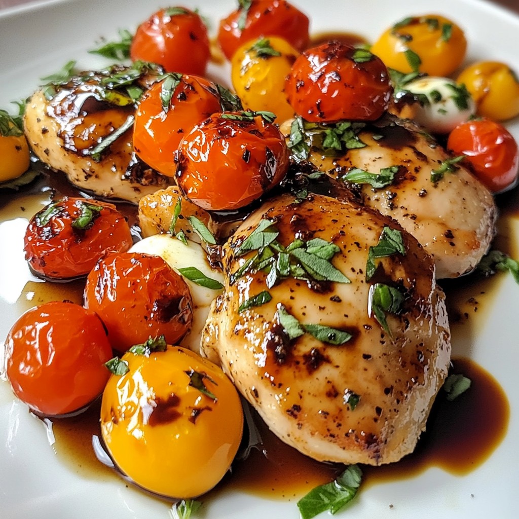 Balsamic Glazed Caprese Chicken Simple and Tasty Meal