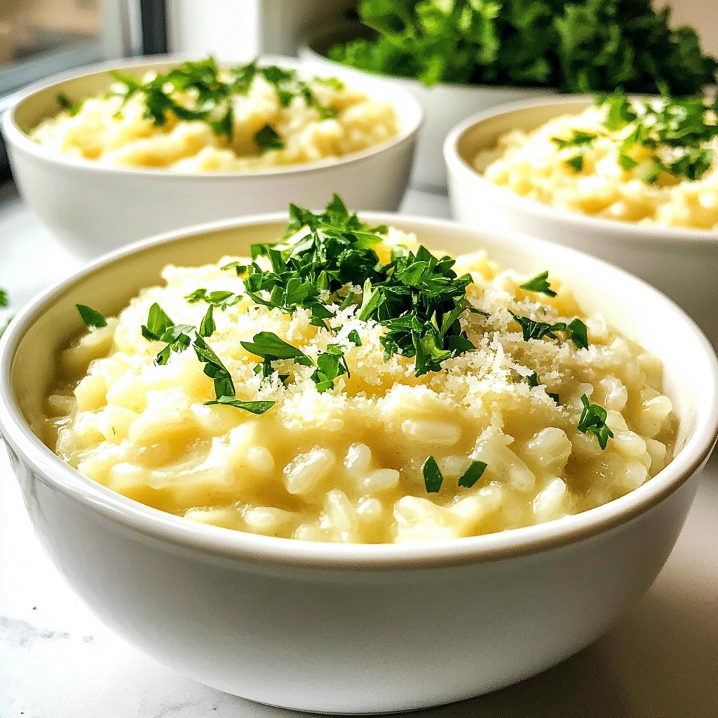 Creamy Garlic Parmesan Risotto Simple and Rich Delight