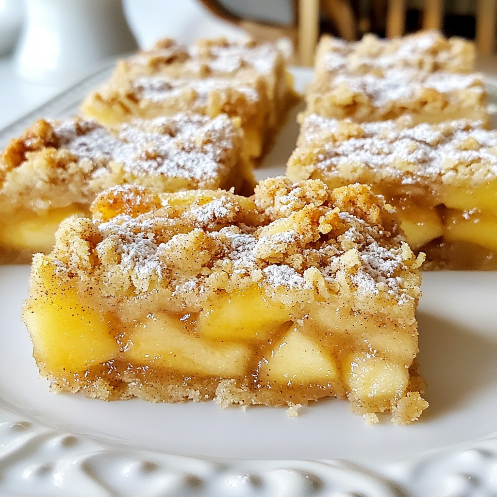 Cinnamon Apple Crumble Bars Delightful and Easy Treat