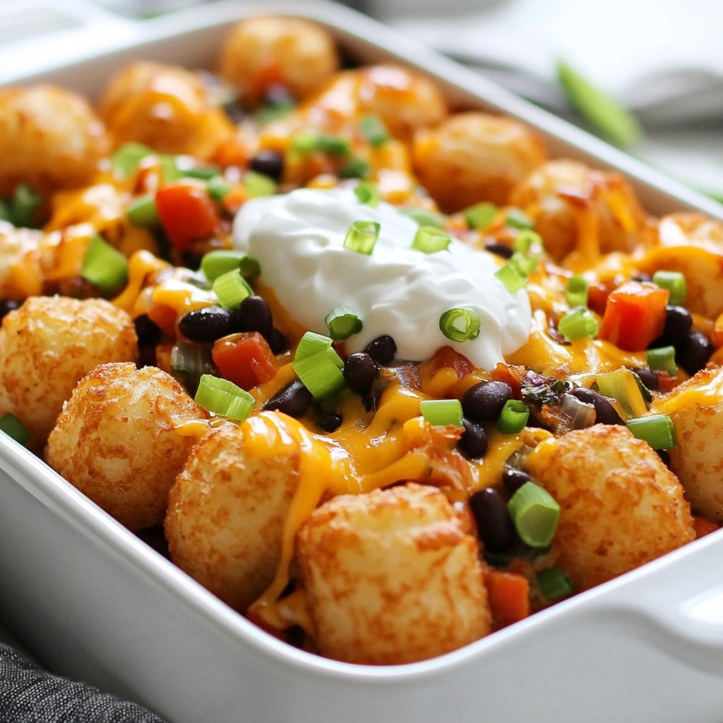 Loaded Veggie Tater Tot Casserole Flavorful Comfort Dish