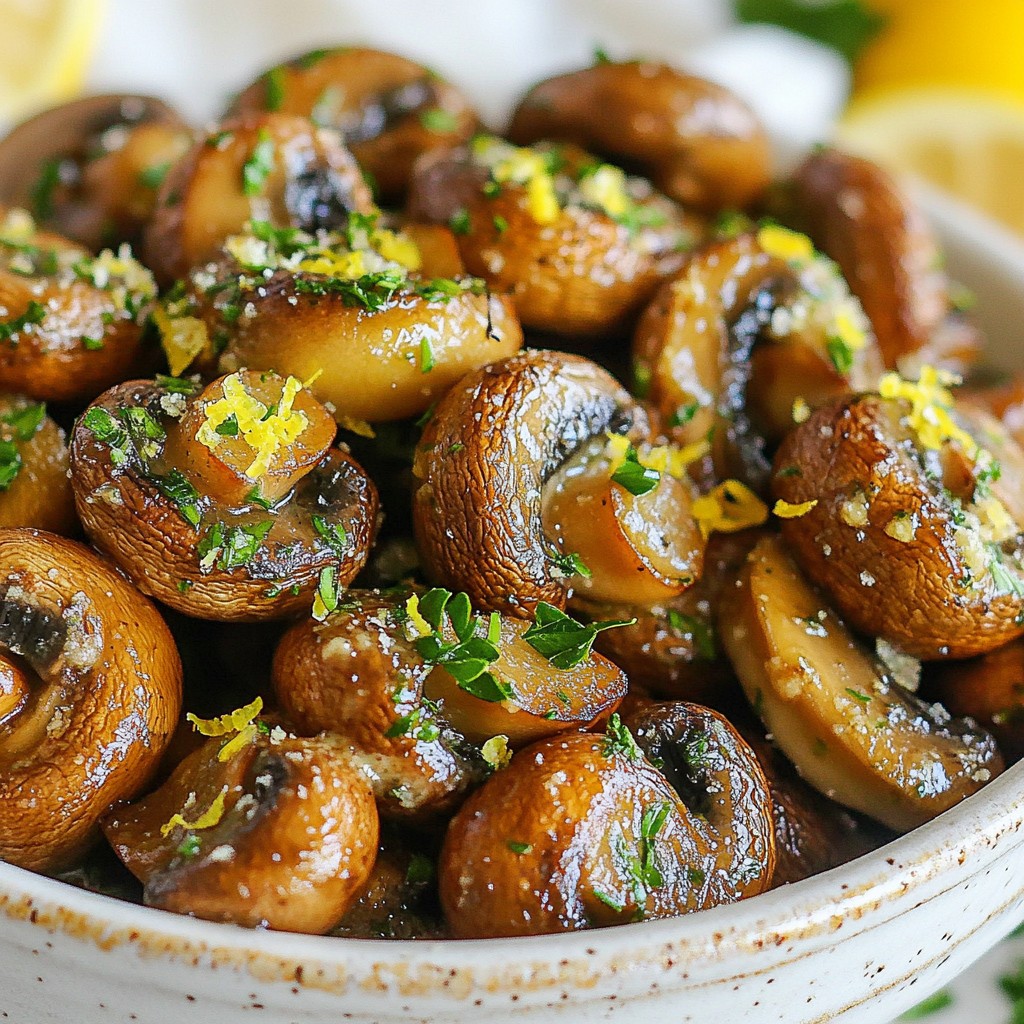 Garlic Herb Roasted Mushrooms Flavorful and Easy Dish