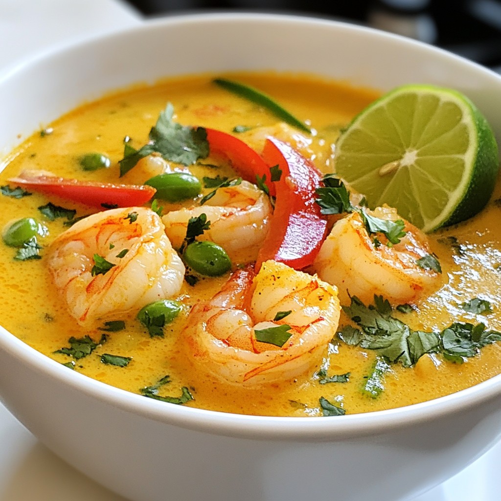 Coconut Lime Shrimp Soup Flavorful and Easy Recipe