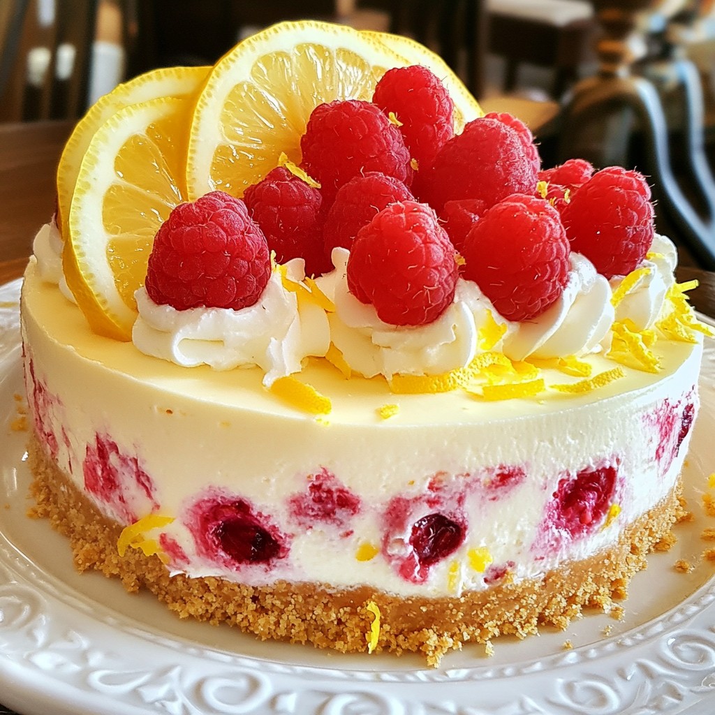 Raspberry Lemonade Cheesecake Delightfully Fresh Treat