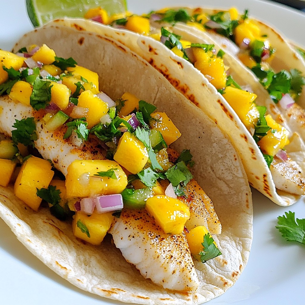 Mango Salsa Fish Tacos Flavorful and Fresh Delight