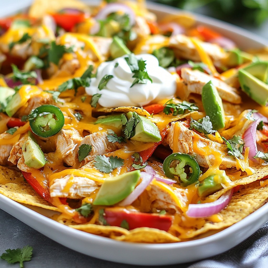 Sheet Pan Fajita Chicken Nachos Easy and Flavorful Meal