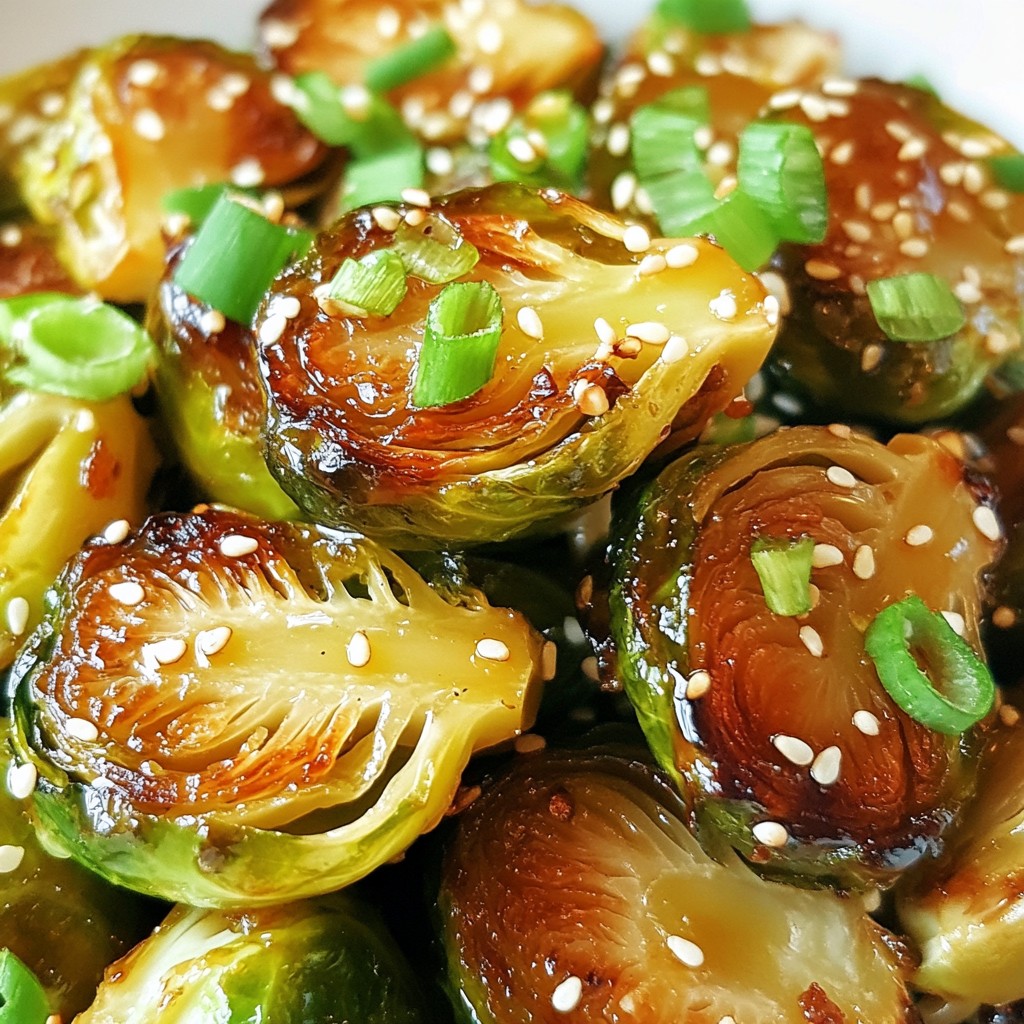 Honey Sriracha Brussels Sprouts Tangy and Tasty Recipe