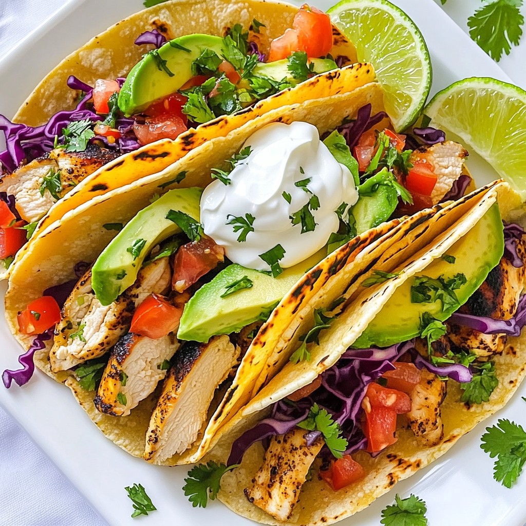 Cilantro Lime Chicken Tacos Flavorful and Easy Meal