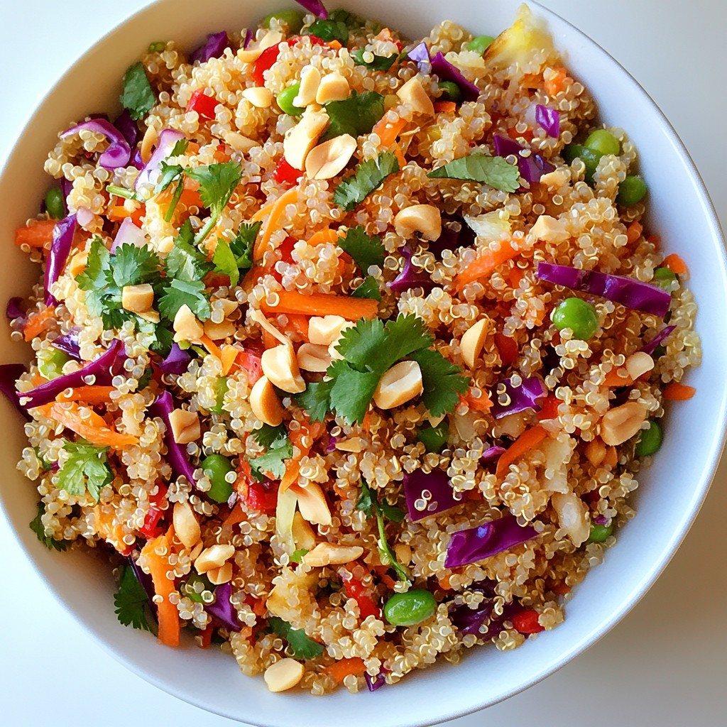 Crunchy Thai Quinoa Salad Refreshing and Healthy Dish