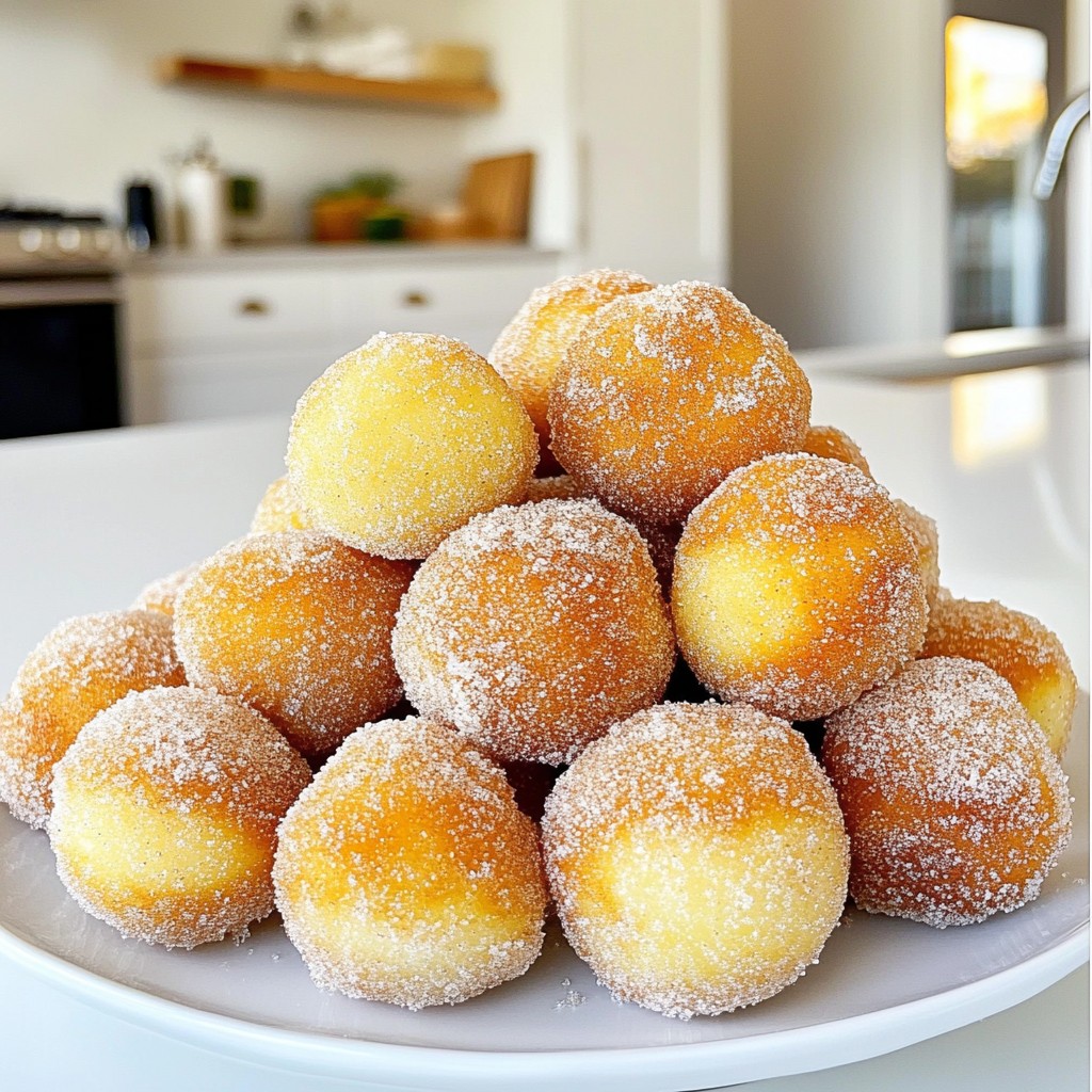 Cinnamon Sugar Baked Donut Holes Delightful Treat
