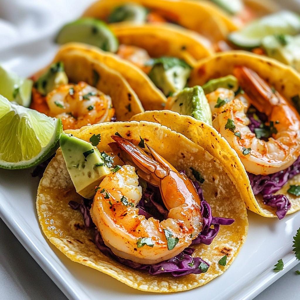 Spicy Garlic Butter Shrimp Tacos Flavorful Delight