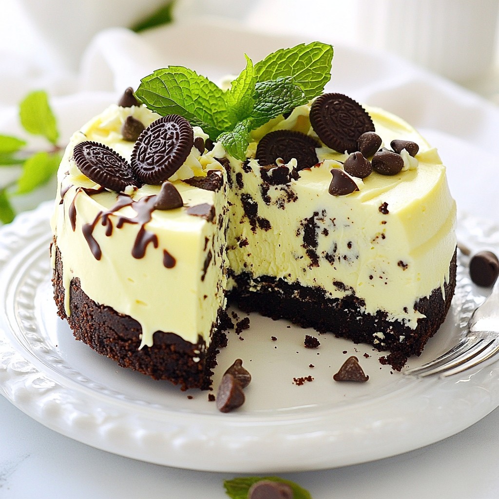 No-Bake Oreo Mint Cheesecake Delightful and Creamy