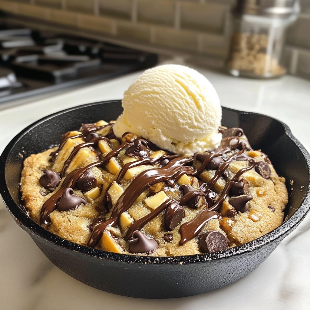 Chocolate Chip Cookie Skillet Delightful Dessert Recipe