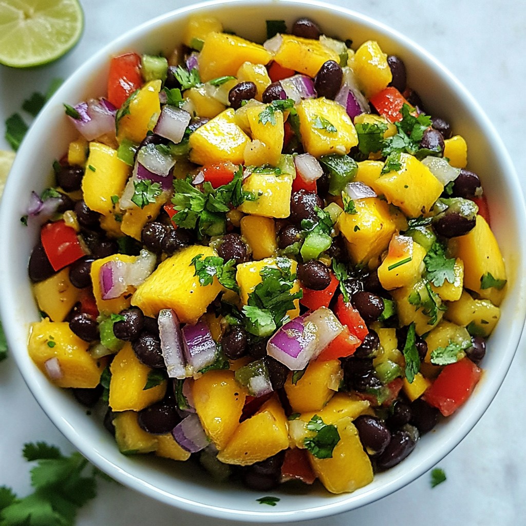 Mango Black Bean Salsa Fresh and Flavorful Delight