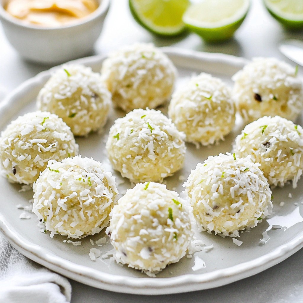 Coconut Lime Energy Bites Tasty Healthy Snack Idea