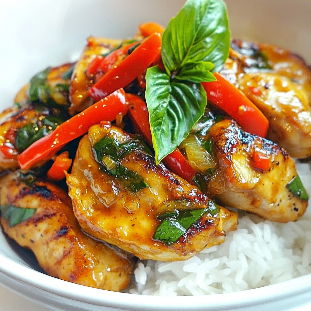 Spicy Thai Basil Chicken Flavorful and Quick Recipe