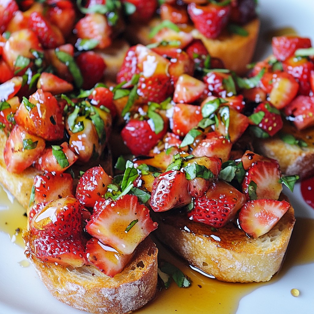 Strawberry Basil Bruschetta Fresh and Flavorful Bite