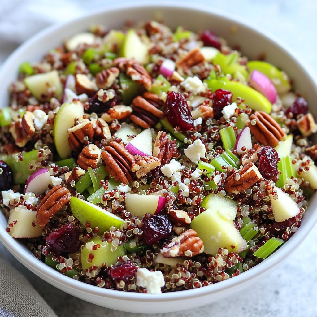 Cranberry Pecan Quinoa Salad Fresh and Nutritious Dish