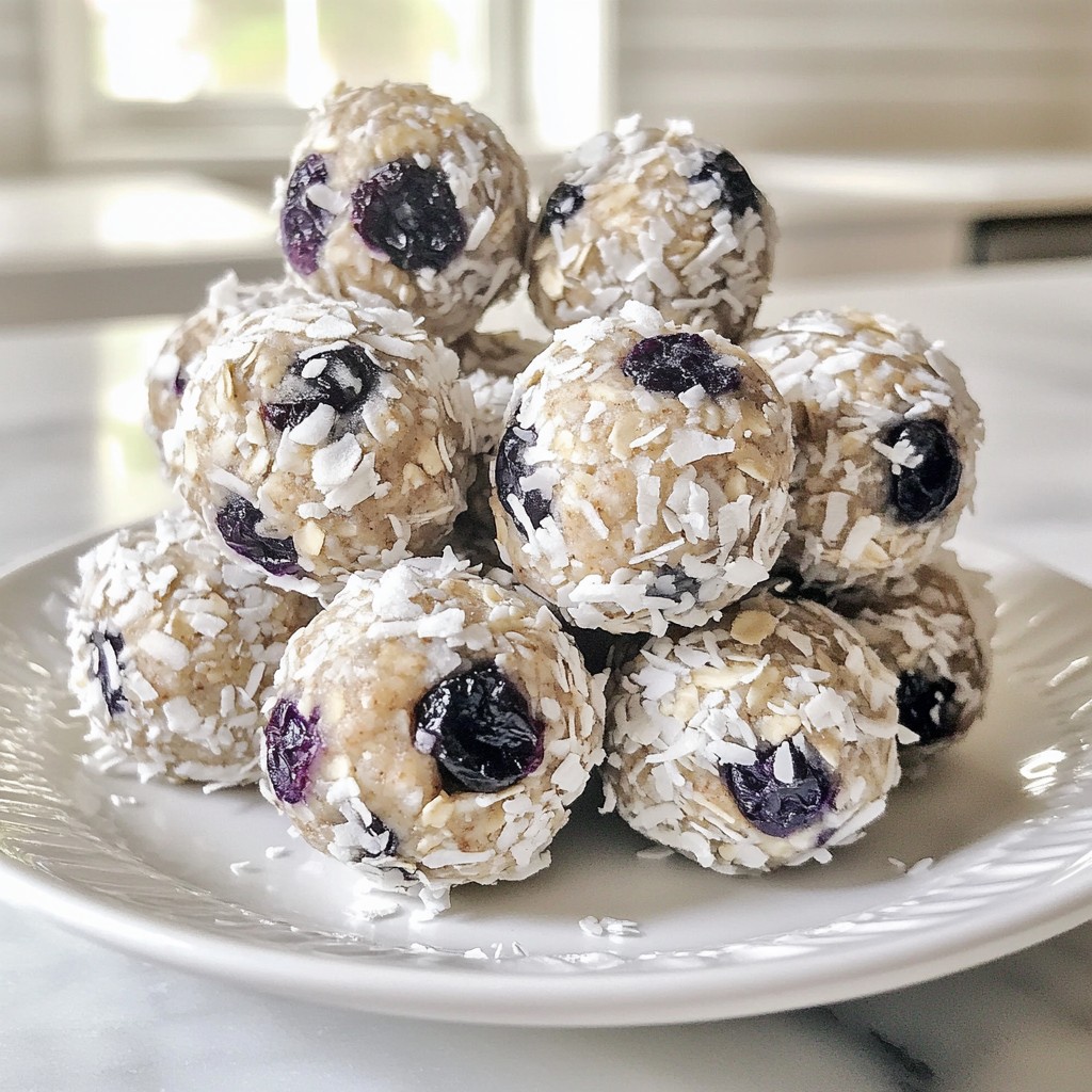 Blueberry Coconut Energy Balls Tasty and Healthy Snack