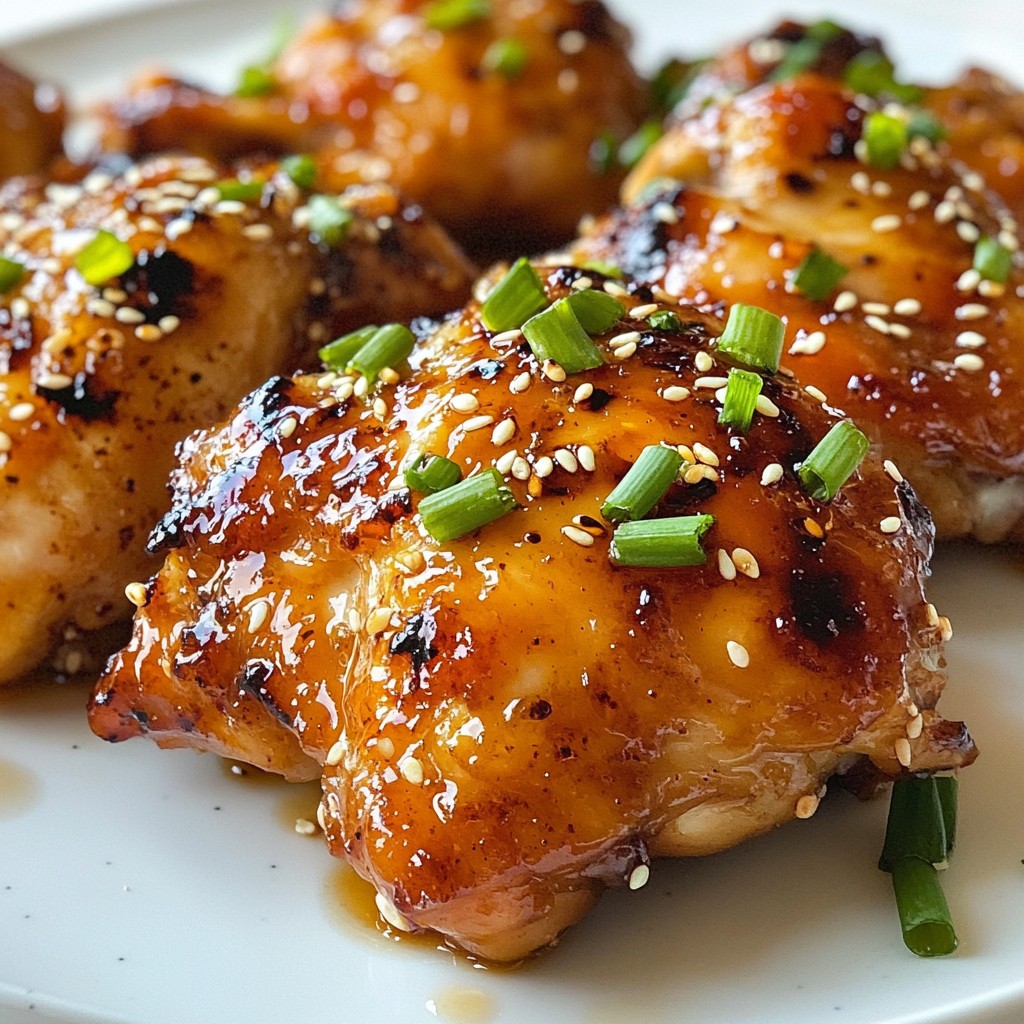 Spicy Honey Garlic Chicken Thighs Deliciously Simple