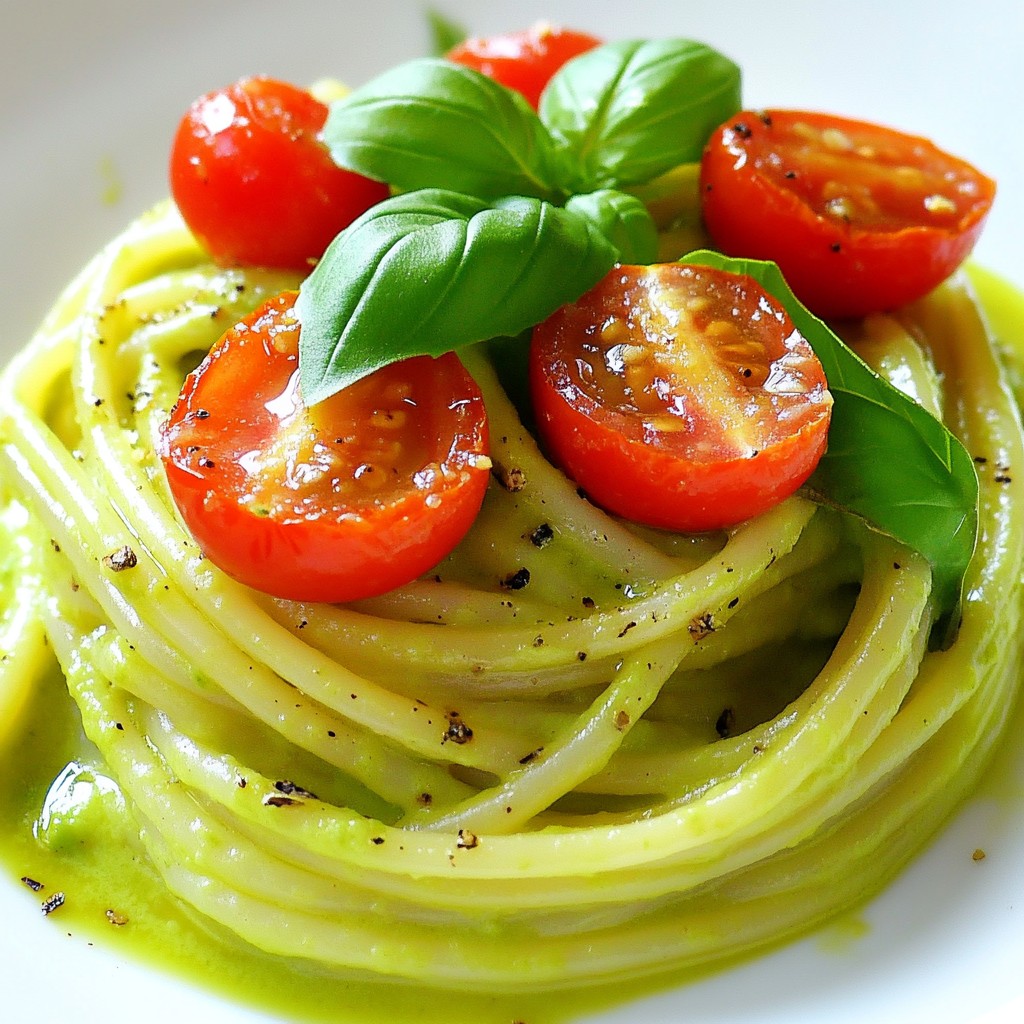 Creamy Avocado Pasta Delight in Minutes