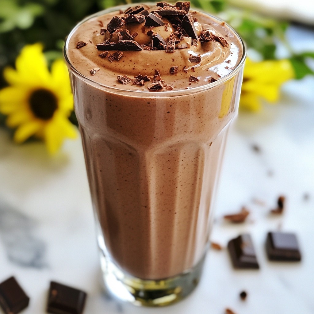Chocolate Peanut Butter Protein Shake Creamy Delight