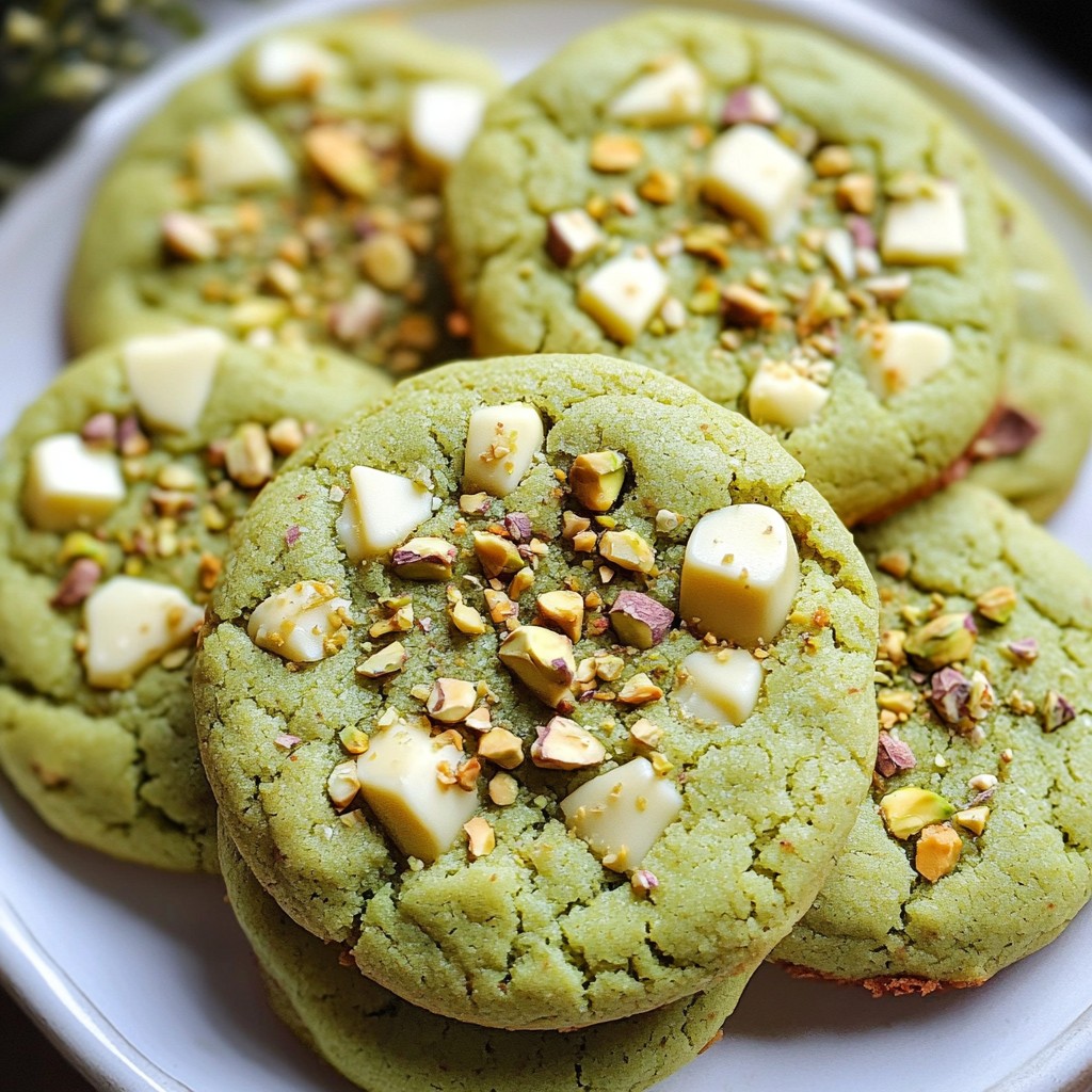 Matcha White Chocolate Cookies Flavorful Treat Recipe